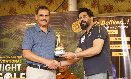 Umair Salaam wins first Night Golf Tournament
