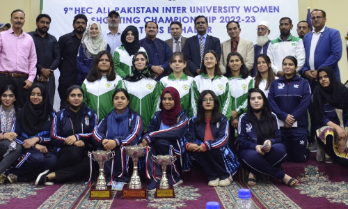 Lahore Garrison win Women Rifle Shooting Championship