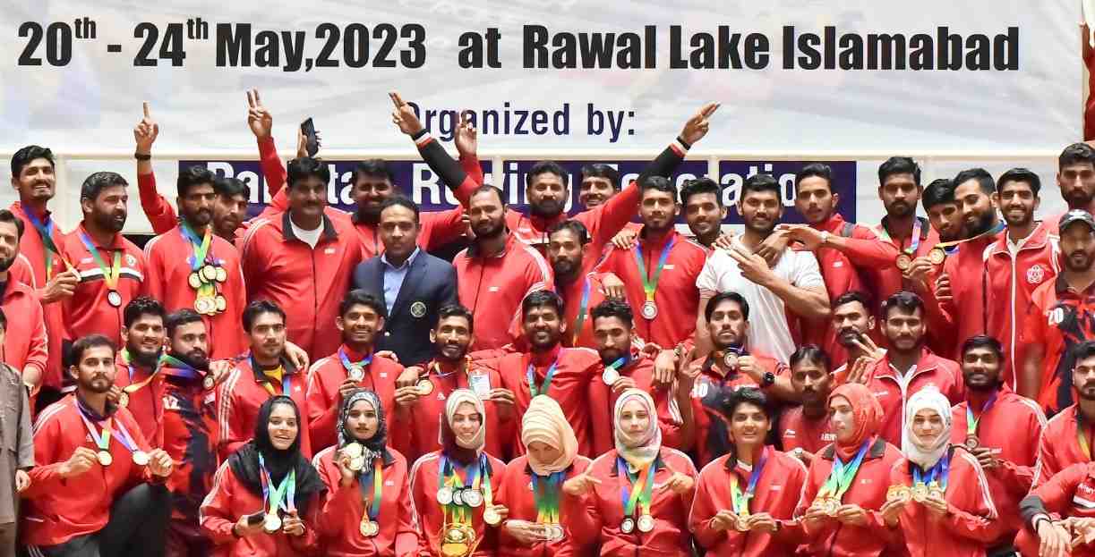 Rowing News: Pakistan Army Win National Games 2023 Rowing Title