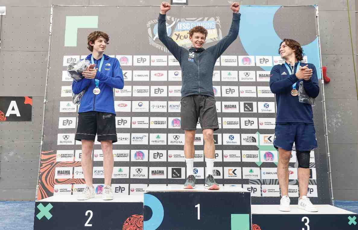 Climbing: David wins first Youth Worlds Medal for New Zealand