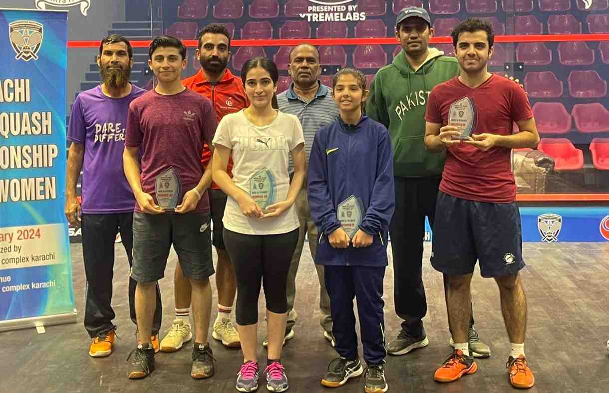 Karachi Open Squash Championship: Naveed, and Nirma lift titles