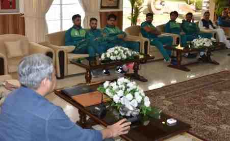 Chairman Pakistan Cricket Board Mohsin Naqvi visits Kakul camp