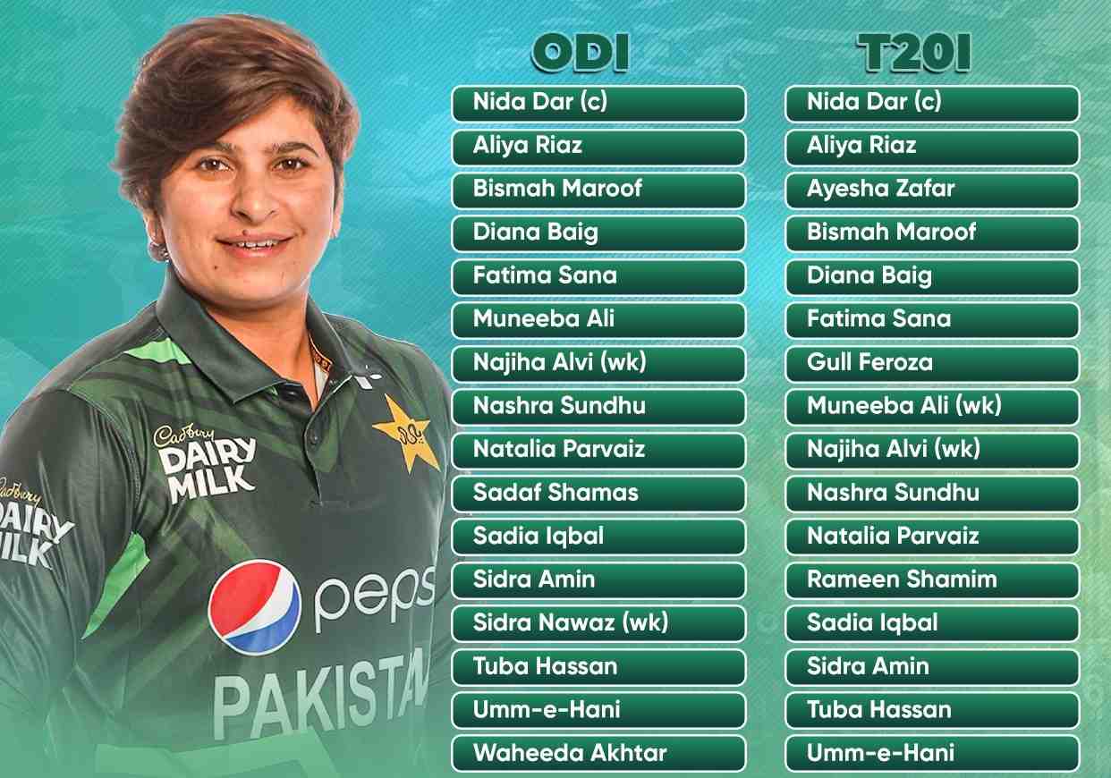 Pakistan Cricket Board names women squad for West Indies Series