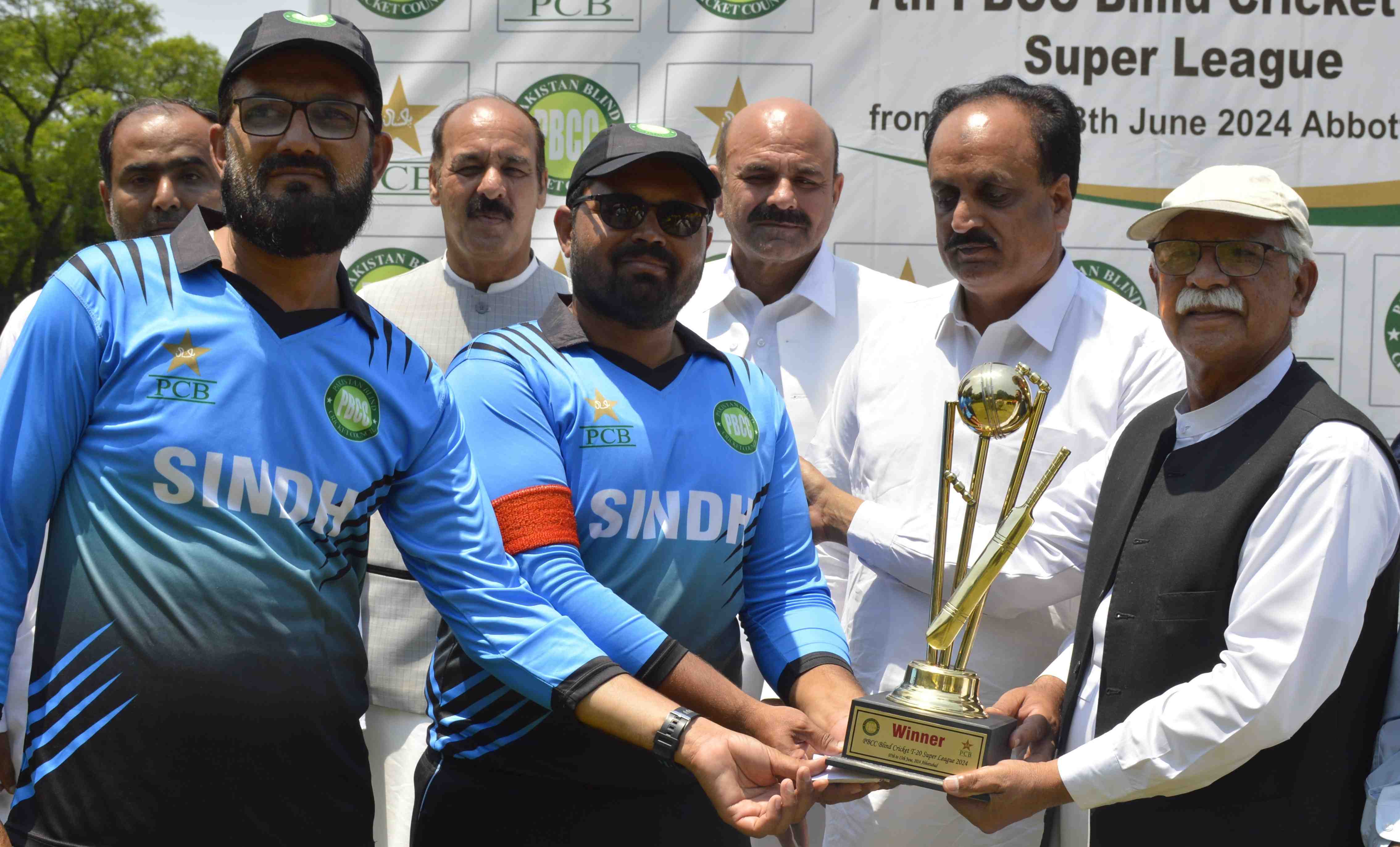 Blind Cricket Super League 2024: Sindh lift title
