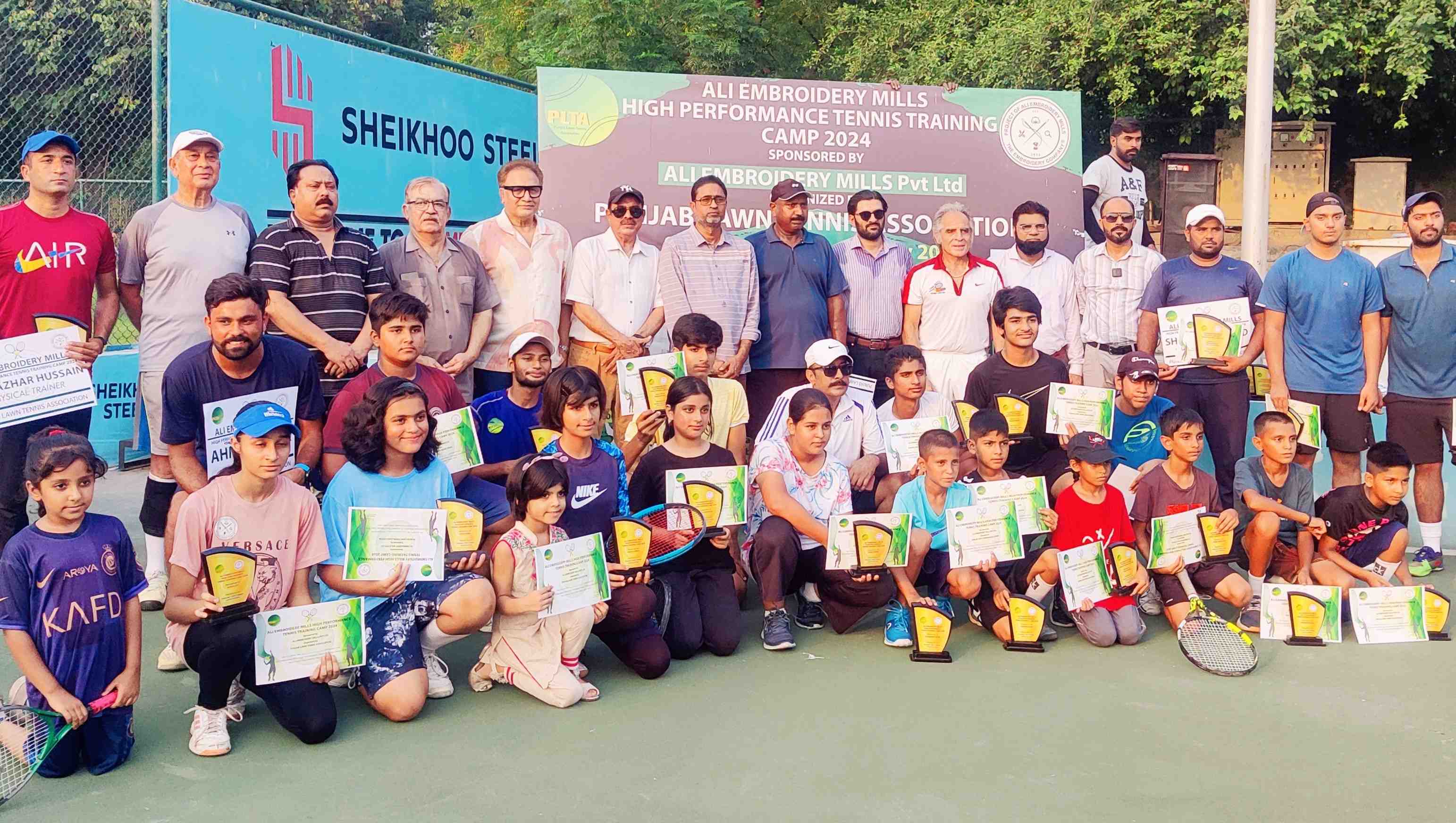 Ali Embroidery High Performance Tennis Training Camp Concludes