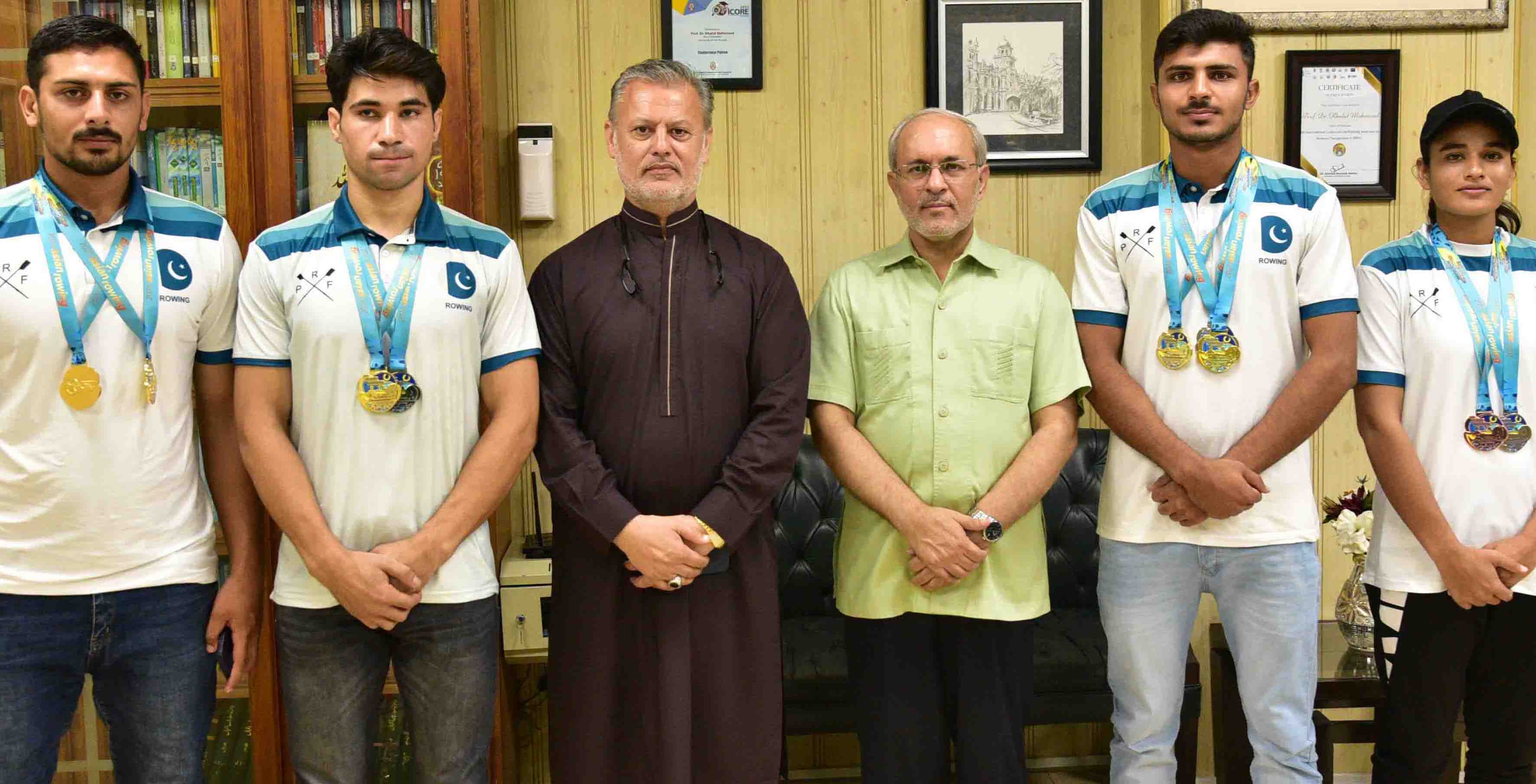 PU athletes clinch 9 medals in Asian Rowing Championship 2024