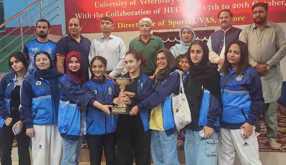 PU secure positions in All Pakistan HEC Taekwondo Championship