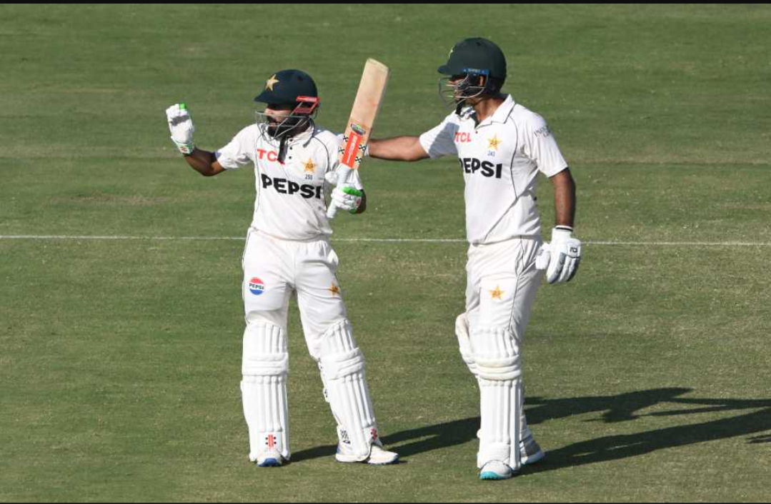 Pindi Test Day-2: Pakistan level score at tea break, Saud hits ton