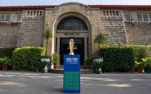 ICC Champions Trophy 2025 showcases in front of Taxila Museum