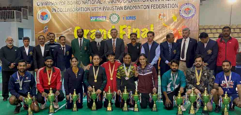 Chairman POF Board National Ranking Badminton Championships conclude