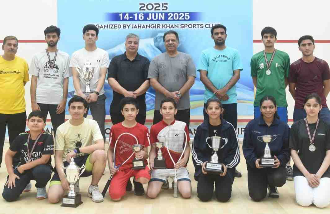 Squash Championship concludes at Jahangir Khan Sports Club