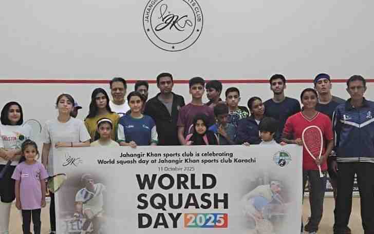 Jahangir Khan Sports Club Celebrates World Squash Day in Karachi