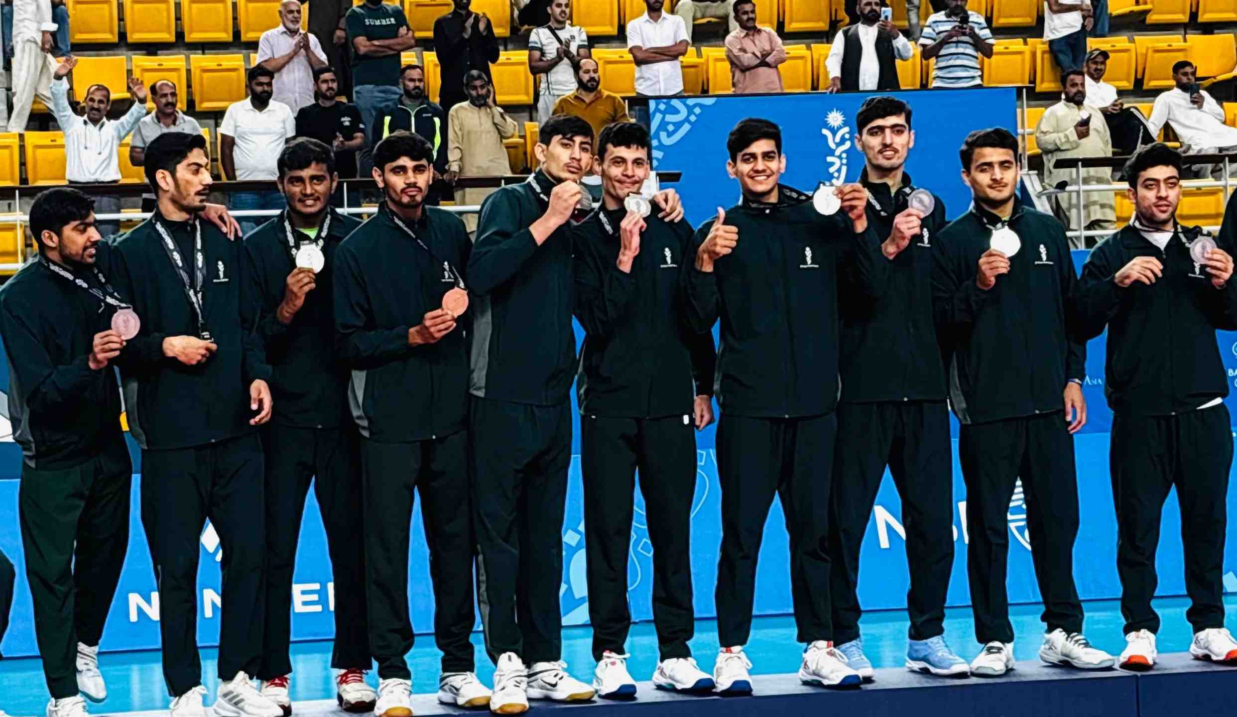 Pakistan Volleyball players claim silver medal in Asian Youth Games 2025