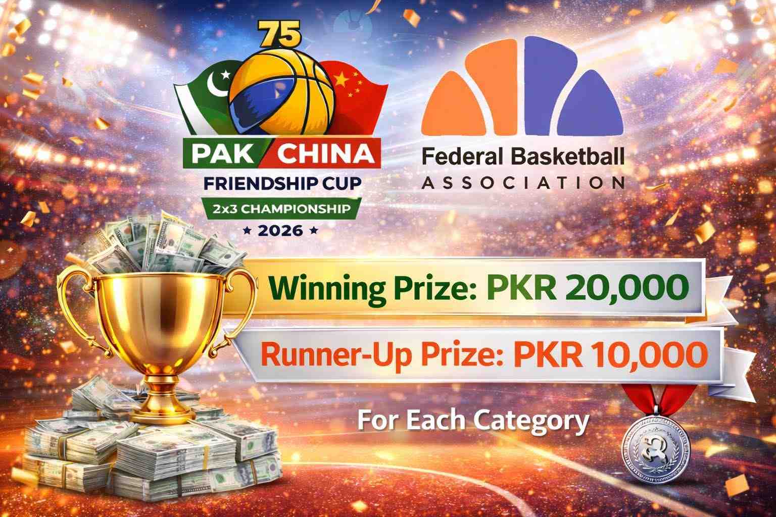 Pak-China Friendship Basketball C`ship Begins on March 5