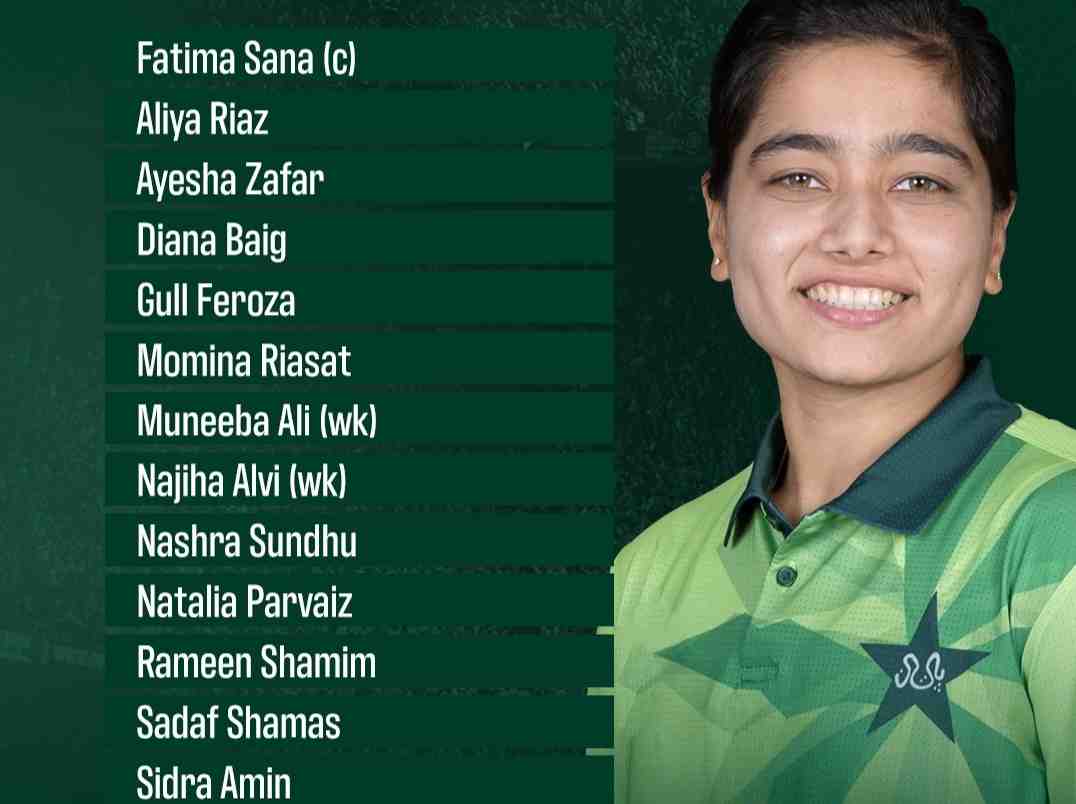 Fatima Sana to lead Pakistan in ODI series against Zimbabwe