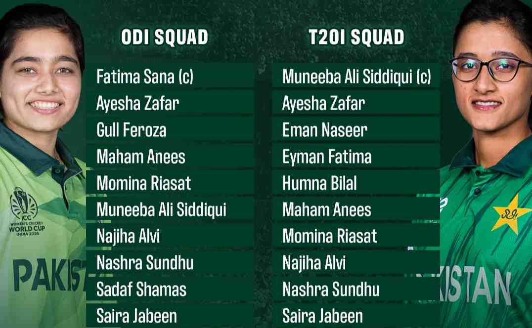 Pakistan women squads announced for Sri Lanka series