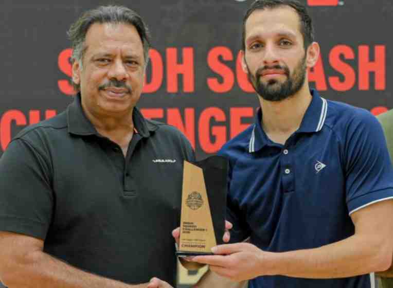 Nasir Iqbal Wins PSA Sindh Challenger Squash Championship