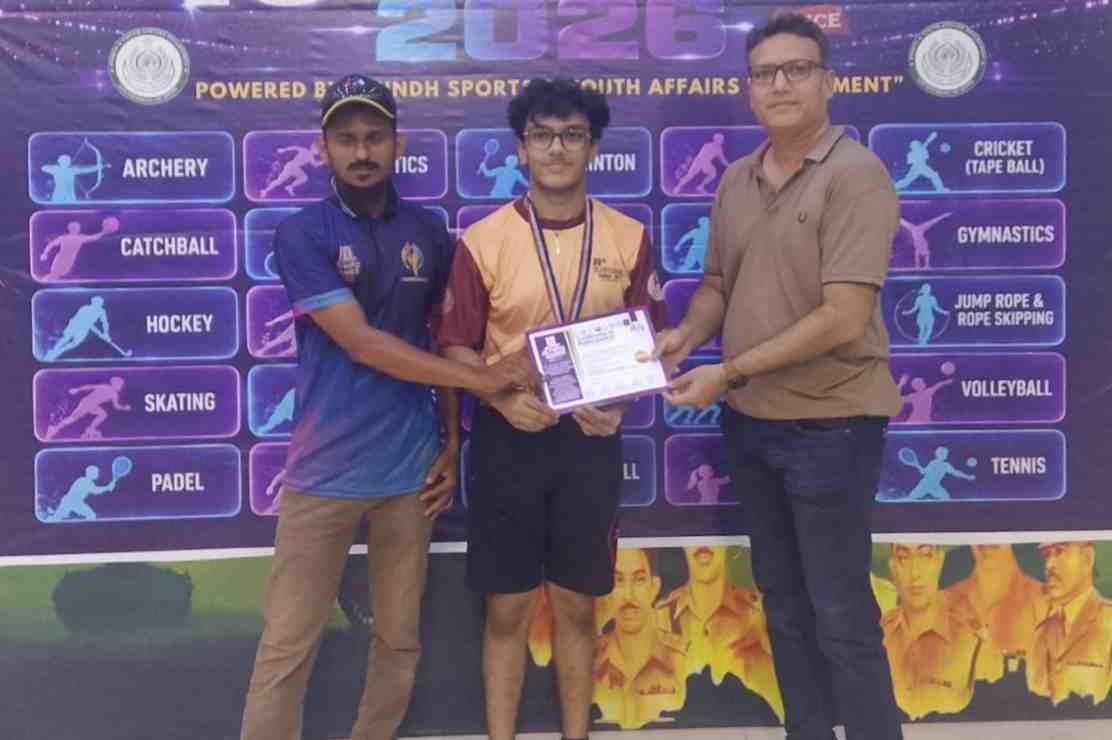 Arham Clinches Intermediate Table Tennis Title of Student Olympic games 2026.
