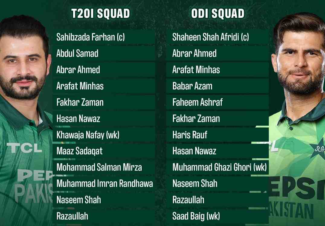 Pakistan squads announced for Sri Lanka T20Is and ODI tri-series