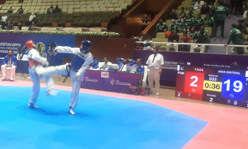 COAS Pakistan Open Taekwondo: Tenzeel grabs silver medal