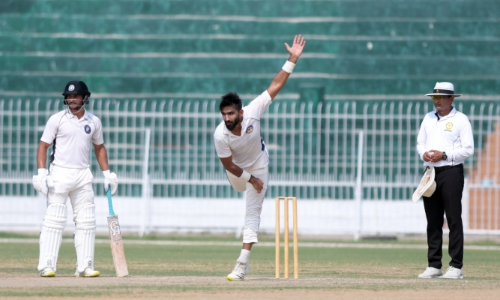 Huraira (169), Faizan (100*) and Usama (6-91) dominate day one