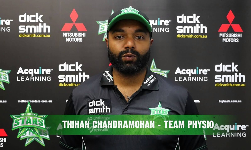 Thihan Chandramohan appointed physio for third One Day International 