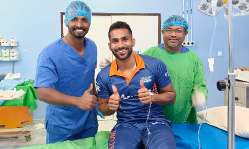 Surgeon brings smile on the face of Chamika Karunaratne