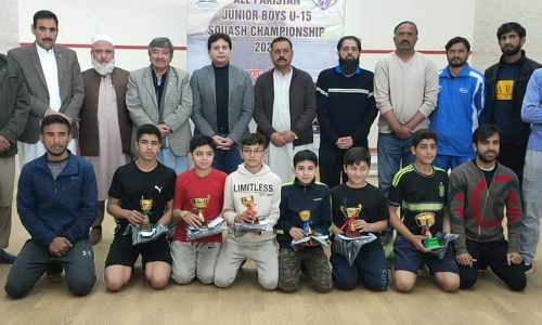 Under-15 Squash Championship: Ibrahim Zeb wins trophy