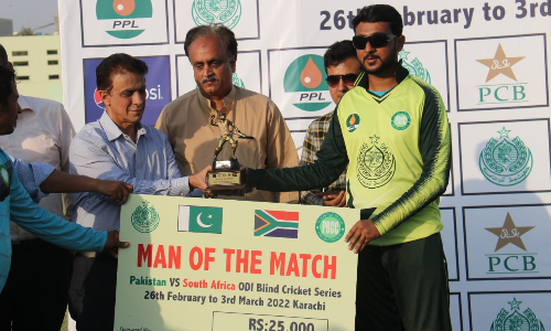 Blind Cricket: Pakistan thrash South Africa by 249 runs in 1st One Day International