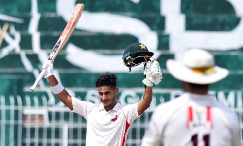 Teen ager Faseeh, Abdullah Shafique hit tons on opening day