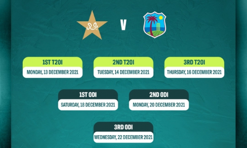 PCB announces schedule of Pakistan West Indies series