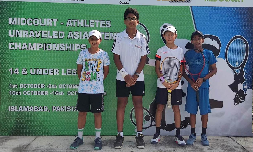 Six matches decided on Second Day of Under-14 Tennis