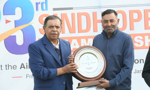 Defending Champion Shabbir Iqbal retains the title of Sindh Open Golf Championship