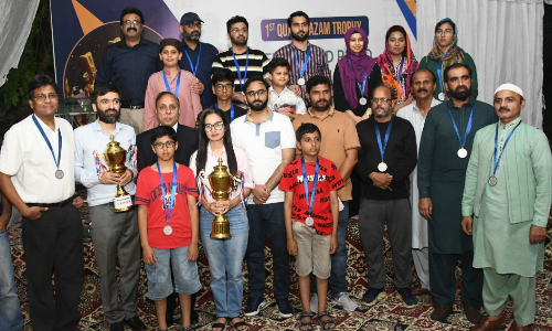 Sulaiman Ashrafi wins 1st Quaid-e-Azam Trophy Chess Championship