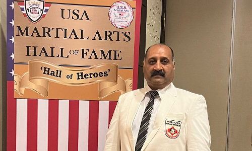 Raja Khalid Janjua inducted into US Martial Arts Hall of Fame