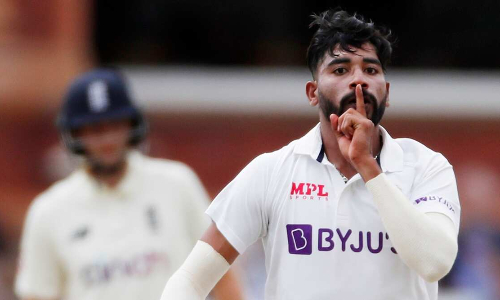 Mohammed Siraj's gesture says it all