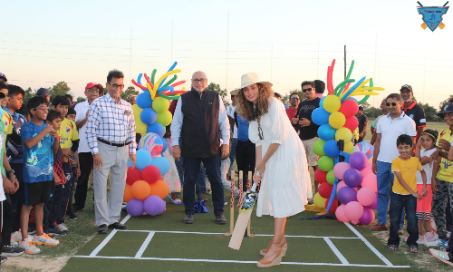 Marie Myers inaugurates John Paul Landing Cricket ground