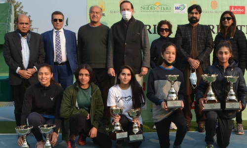 Sarah Mehboob lifts the title of Subh-e-Nau Ladies National Ranking Tennis Tournament