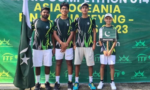 Pakistani players register upset triumph in ITF World Junior Tennis