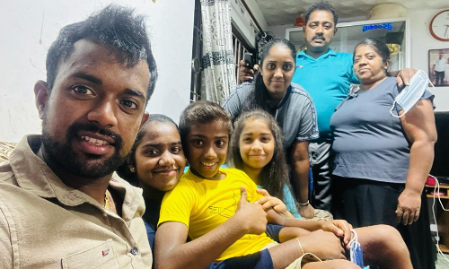 Birthday-gift comes early in Charith Asalanka's family