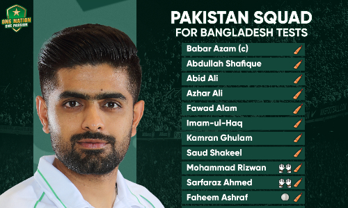 Pakistan squad for Bangladesh Tests named