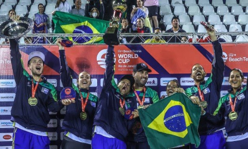 BEACH TENNIS: BRAZIL CROWNED WORLD CHAMPIONS IN RIO