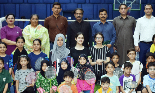 Badminton summer training camp starts at Nishtar Park Sports Complex