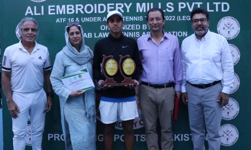 Bilal Asim wins second title in a row of ATF Under-16