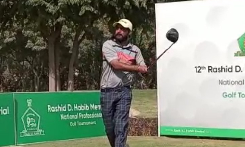 Rashid D. Habib Golf: Mohammad Shehzad earns vital lead on Day-II