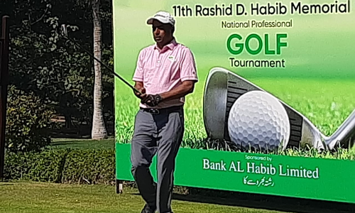 Rashid D Habib Memorial Golf Tournament: Waheed Balouch maintains 1 stroke lead