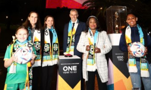 Spectacular Unity Lights unveiled to mark One Year to Go Women FIFA World Cup 2023