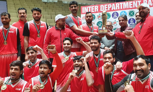 Pakistan Army lift the title of Inter-Department Basketball Championship
