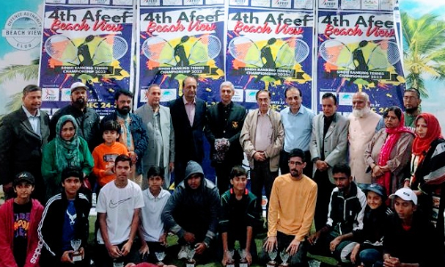 Afeef Beach View Sindh Ranking Tennis Concludes: Farhan wins the title