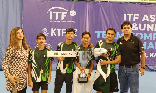 Under-12 ITF Asia Tennis: Pakistani juniors make mark; beat Kazakhstan 2-1 in final